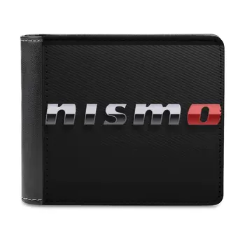 Nismo Портфейл от кожа от въглеродни влакна Мъжки портфейл Направи си сам персонализирана чанта Ден на бащата подарък Nissan Gtr Gt R Nismo Supercars Super
