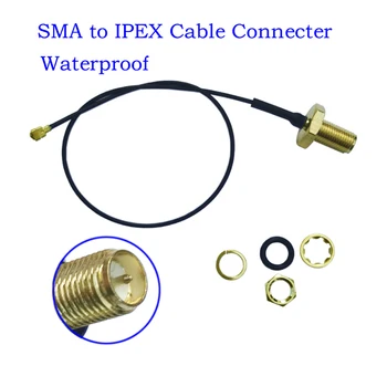 RF конектор водоустойчив SMA мъжки TO IPX / IPEC коаксиален RG1.13 кабел 20CM 30CM за антена, радио, PCI рутер устройство инструменти Wifi