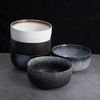 японска керамика на едро ретро супа купа салата прибори за хранене ястие Lamian юфка голяма супа домакинство голям