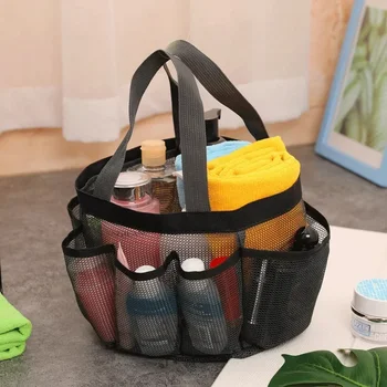 Дамска чанта за съхранение на плуване Пакет за рамо с голям капацитет Плажна преносима мрежеста чанта Чанти за пътуване за къпане