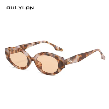 Oulylan овални реколта малки слънчеви очила за жени ретро мода слънчеви очила анти-UV пътуване риболов очила