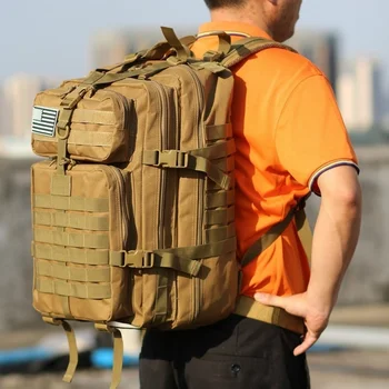 30L/50L Мъже Алпинизъм Къмпинг Тактическа раница Открит висок капацитет найлон къмпинг чанта спорт туризъм лов раница