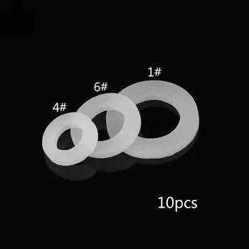 10pcs Белоус Тръбни уплътнителни пръстени Шайби за маркучи Водно силиконово уплътнение 1/2
