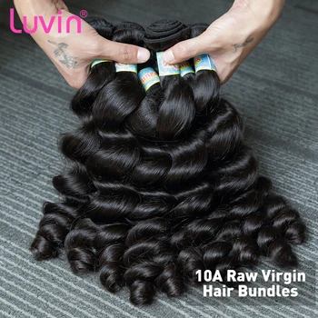 Loose Wave Bundles 100% човешка коса бразилски 28 30 инчов суров девствен естествен 10A вода хлабав необработени коса пакети разширения