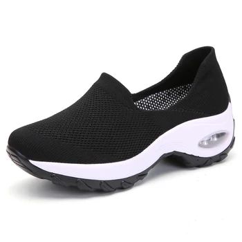 2023 Летни дамски маратонки Луксозни спортни обувки на платформа Подхлъзване женски удобни ежедневни мокасини Плоски обувки за жени мокасини