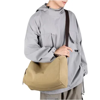Мъжка чанта за рамо платно голяма чанта за пътуване с голям капацитет мъжки чанта Casual Messenger чанта лека чанта Crossbody чанта