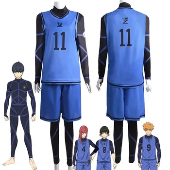 BLUELOCK косплей костюм перука Chigiri Hyoma Isagi Yoichi Jersey Onesie костюм аниме дрехи синьо спортно облекло спортни облекла потници