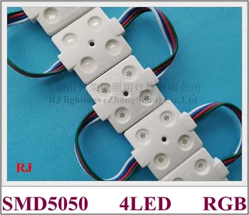  SMD 5050 RGB LED светлинен модул за инжектиране на LED модул DC12V 36mm * 36mm * 6mm SMD5050 4 LED 0.96W 80lm RGB CE ROHS