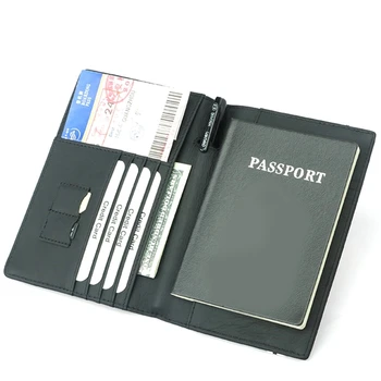 Притежател на паспорт на кредитна карта Бизнес чанта Multi слот джобен портфейл за мъже преносим портфейл