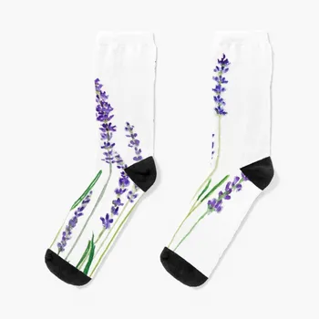 лилаво лавандула Чорапи отопляеми щастливи цветни Момичешки чорапи Мъжки