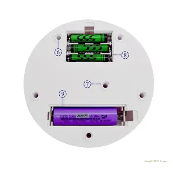 QX2E 3 скорости електрически въртящи дисплей стойка огледало грамофон бижута притежателя батерия