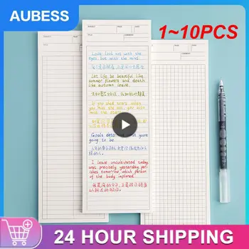  1 ~ 10PCS Long Non- Memo Pad Simple New Notepad 50sheets Писане на листове School Office Memo Pad 9x25cm