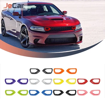 JeCar ABS кола екстериор предна броня център грил решетка капак декоративна тапицерия за Dodge зарядно устройство 2015 UP кола екстериорни аксесоари