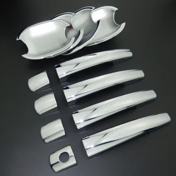 За Citroen C6 2005-2012 ABS Car Styling Chrome Side Door Handle Cover Trim & Door Bowl Cover 2006 2007 2008 2009 2010 2011
