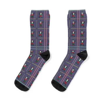 Gnome Pattern - Празник/Коледа - Червени и зелени чорапи зимни подаръци луксозни чорапи Мъжки чорапи Дамски