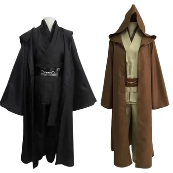Disfraz de caballero Jedi de s Para hombres y mujeres, Anakin Skywalker, uniforme, ropa de Halloween