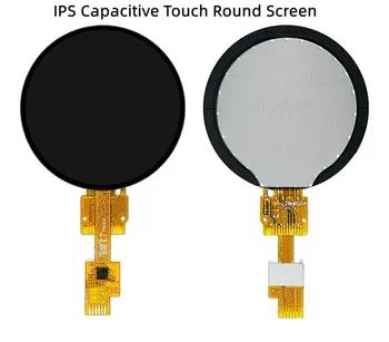  IPS 1.28 инчов 12PIN SPI 262K цветен TFT LCD капацитивен сензорен кръгъл екран GC9A01 контролер 240 (RGB) * 240