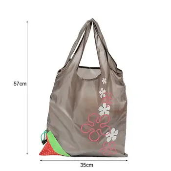 Полезна плажна чанта Преносима чанта за организатор с дръжка за съхранение на артикули Сгъваем тип ягодова пазарска чанта