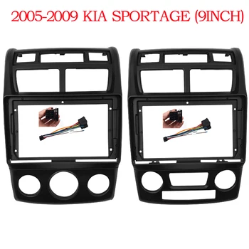 9 INCH Dash Kit за KIA SPORTAGE 2005-2009 Car Radio Fascia Frame Android Player адаптер Cover Stereo панел Bezel GPS Facia
