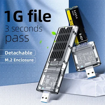 M2 SSD Case M.2 Към USB 3.0 5Gbps Високоскоростен SSD корпус за SATA M.2 За NGFF SSD 2242 2260 2280 Адаптер за карти