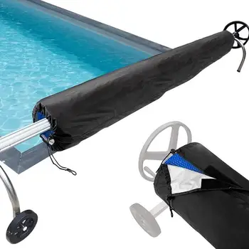 Басейн макара покритие слънчева одеяло макара защитно покритие водоустойчив тежкотоварни одеяло ремъци комплект за в земята плувен басейн извън