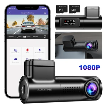 HD 1080P Dash Cam Night Vision Car DVR G-Sensor Auto Video Camera Loop Recording English Voice Control 24H Паркинг монитор WiFi