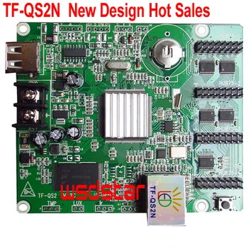 TF TF-QS2N USB + Gigabit Ethernet LED екран контролер 256 * 128 512 * 64 4 * HUB75 Пълноцветна асинхронна LED контролна карта