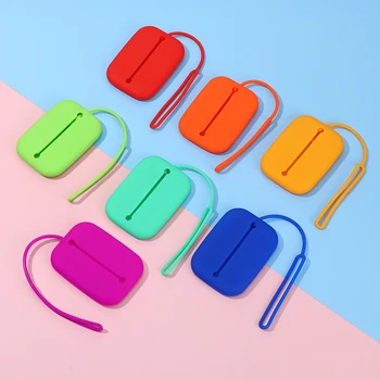Цветна силиконова мини чанта за карти Калъф за ключове Многофункционална чанта за ключове Торбичка за ключове Ключодържател Портфейл Творчески ключ Организатор торбичка