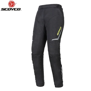 SCOYCO мотоциклетни панталони мъже мотокрос поддържат топло панталон мото езда панталони панталони с коляното защитна екипировка P072H