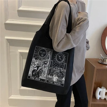 Gothic Sun мит платно чанта случайни хип-хоп рамо чанта Harajuku голям капацитет жени чанта Реколта нов карикатура 90 на купувача чанти