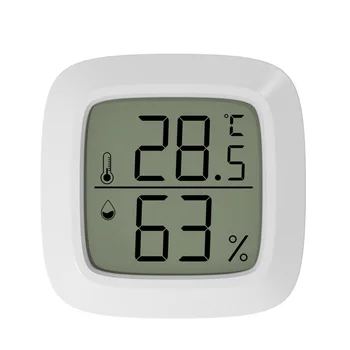 Електронен сензор за влажност Мини LCD цифрови инструменти за измерване на температурата с магнитно засмукване Метеорологична станция за закрито