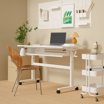 Simple Desktop Computer Desks Study Writing Table Modern Creative Office Furniture Home Liftable Desk Folding Wall Storage Desk