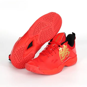 Професионални обувки за бадминтон жени червени черни спортни кортови обувки дамски обувки против хлъзгане тенис обувки женски марка маратонки жена