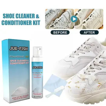 100ml Почистващ препарат за обувки Избелващ препарат за почистване на петна Консумативи за почистване на обувки Грижа за почистване на обувки Полски инструмент кожа J0S4