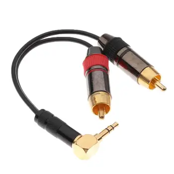  3.5mm адаптерен кабел 3.5mm 90 ° ъгъл мъжки към XLR мъжки кабел за микрофон