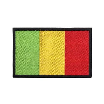 1PC Мали флаг кръпка ивици значка тагове шеврони лента за ръка желязо на или кука линия бродирани