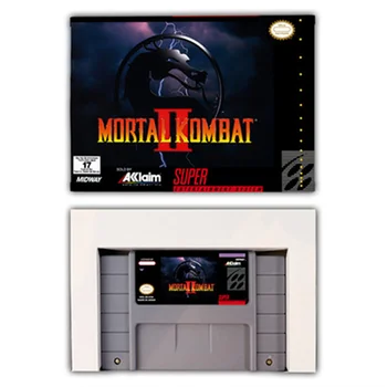 Mortal Kombat 2 II Карта за екшън игра за SNES EUR PAL USA NTSC 16bit игрови конзоли с касета за видео игри на дребно