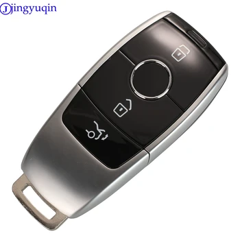 jingyuqin дистанционно 3 бутона Ключ за кола Shell за Mercedes Benz 2017 E Class W213 2018 S Smart Key