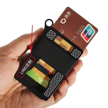 RFID блокиране Компактен метален портфейл за карти за мъже Държач за банкова кредитна карта Многофункционални минималистични EDC портфейли с щипка за пари