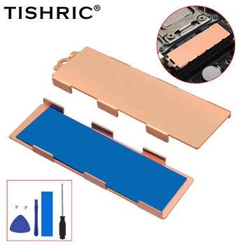 TISHRIC M.2 SSD радиатор едностранен / двустранен чист меден универсален M2 твърдотелен охладителен радиатор за M2 2280 SSD за настолен компютър