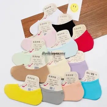 Момчета и момичета летни тънки невидими чорапи корейски силиконови неплъзгащи се плитки мъжки чорапи деца родител-дете магически чорапи