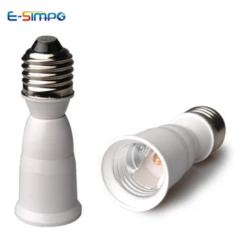 2pcs E26 / E27 Medium винт светлина гнездо адаптер удължител таван Downlight LED лампа крушка база притежателя удължител конвертор