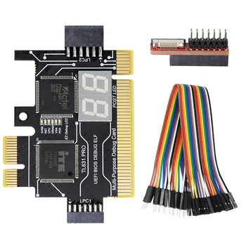 TL631 PRO Универсален лаптоп PCI Диагностична карта PC PCI-E Mini LPC Диагностичен анализатор на дънни платки Тестер за отстраняване на грешки