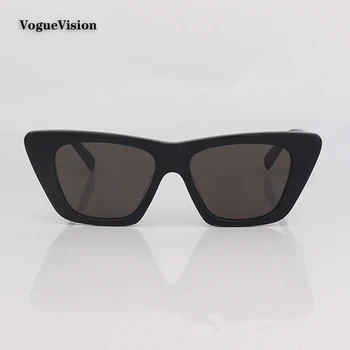 ацетат Черна рамка дамски слънчеви очила Модни слънчеви очила за дами Външни UV защитни слънчеви очила