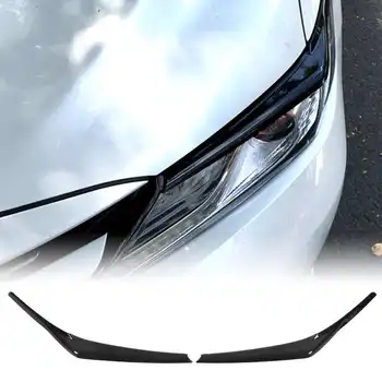 1 чифт автоматични капаци за клепачи на фарове ярко черна гладка повърхност устойчива на надраскване кола замяна за Toyota Camry 2018-2023