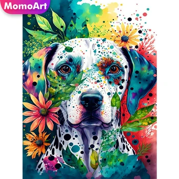 MomoArt диамант мозайка куче животински картина кристали Дейзи живопис цвете ново пристигане бродерия дете хоби