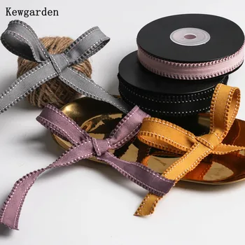 Kewgarden Ръчно изработена лента DIY аксесоари за лента за коса Цветна опаковка Ремъци 15mm 5/8