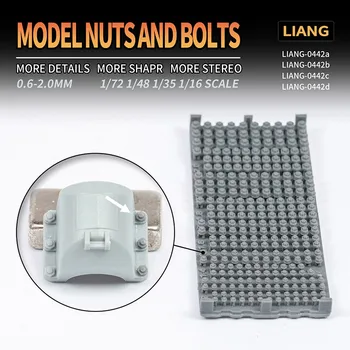 LIANG Модел 0442 3D-печат модел гайки и болтове за 1/72 1/48 1/351/16 мащаб модел хоби строителни комплекти ъпгрейд
