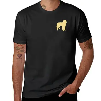 New Golden Doodle Silhouette T-Shirt хипи дрехи Къса тениска реколта тениска тениски за мъже