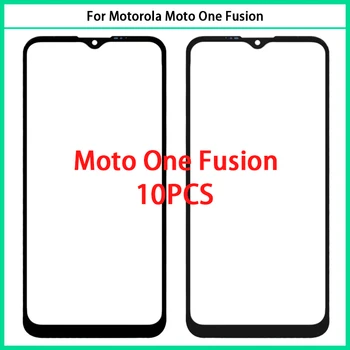 10Pcs Motorola Moto One Fusion сензорен екран LCD преден външен стъклен панел Обектив сензорен екран с OCA за Moto One Fusion